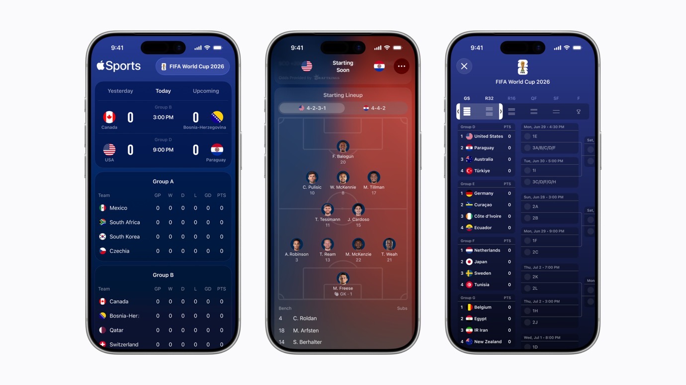 Apple Sports expands, readies for World Cup ↦ 图片 1