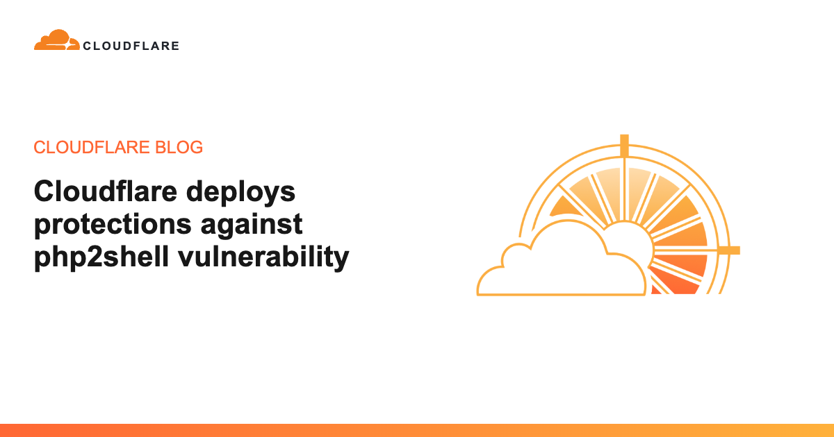 Cloudflare deploys protections against php2shell vulnerability 图片 1