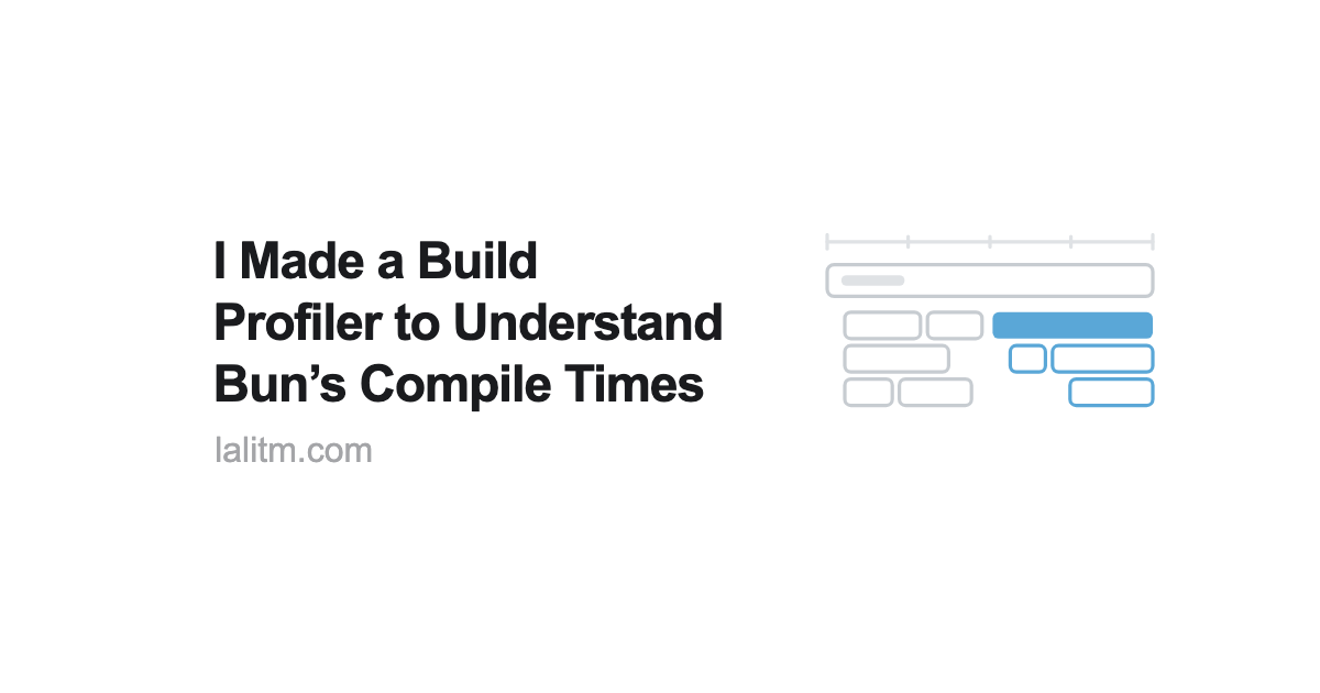 I made a build profiler to understand Bun's compile times 图片 1