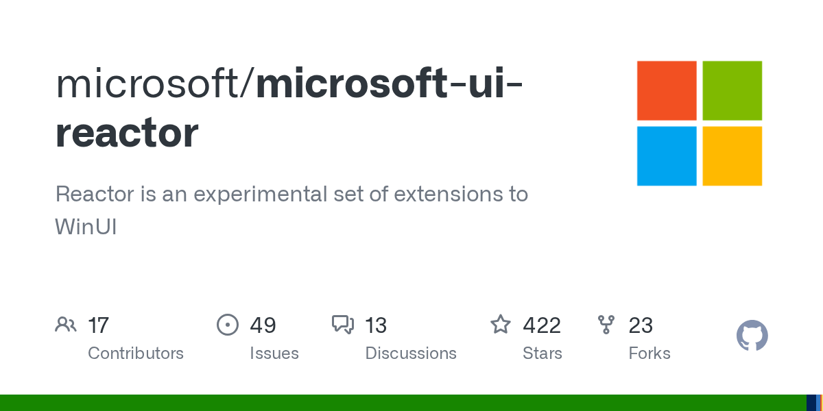 Windows Reactor – React like WinUI 3 framework 图片 1
