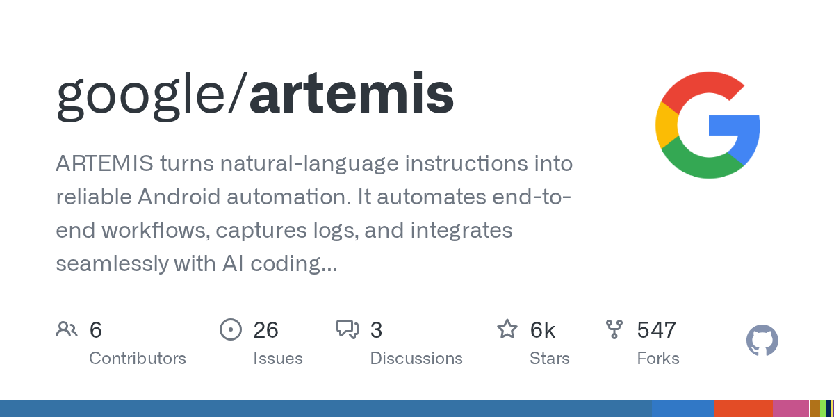 谷歌开源 Artemis：用 AI 驱动真实 Android 设备的自动化测试 图片 1