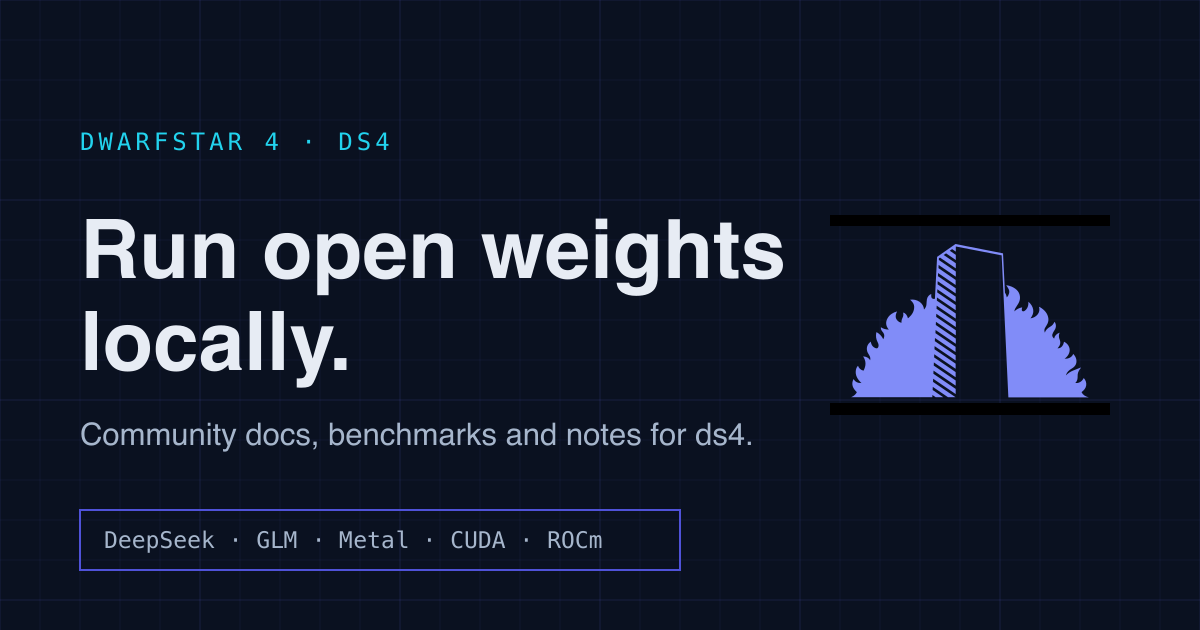 来自 Redis 创作者；用 ds4 本地运行 LLM 图片 1