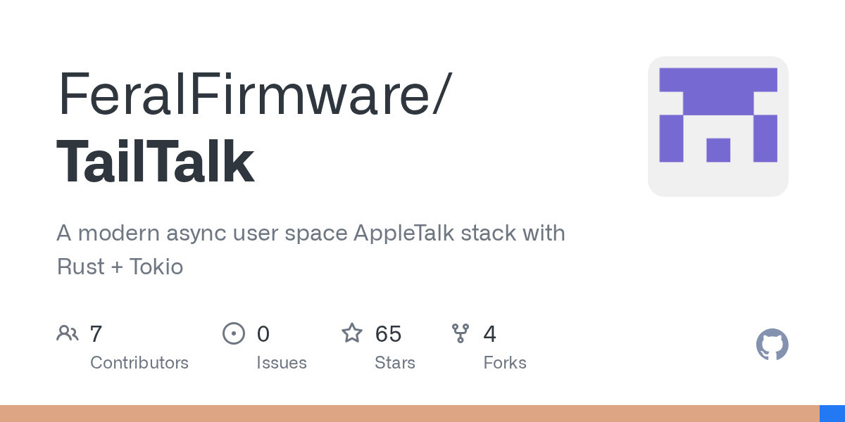 TailTalk：用 Rust 和 Tokio 重写的现代 AppleTalk 协议栈 图片 1