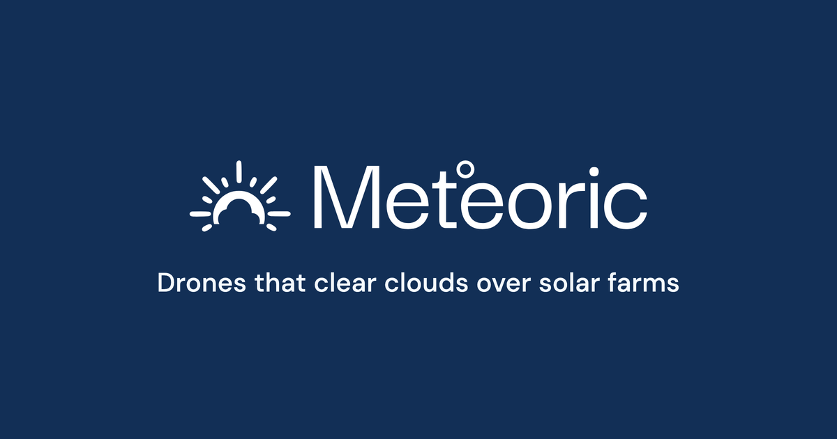 Meteoric – Drones that clear clouds over solar farms 图片 1