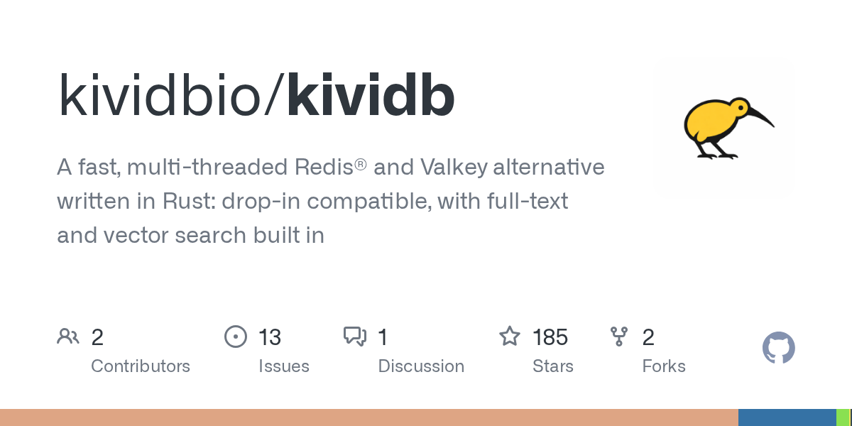 KiviDB，一个更快的 Redis 兼容内存数据库和向量缓存 图片 1