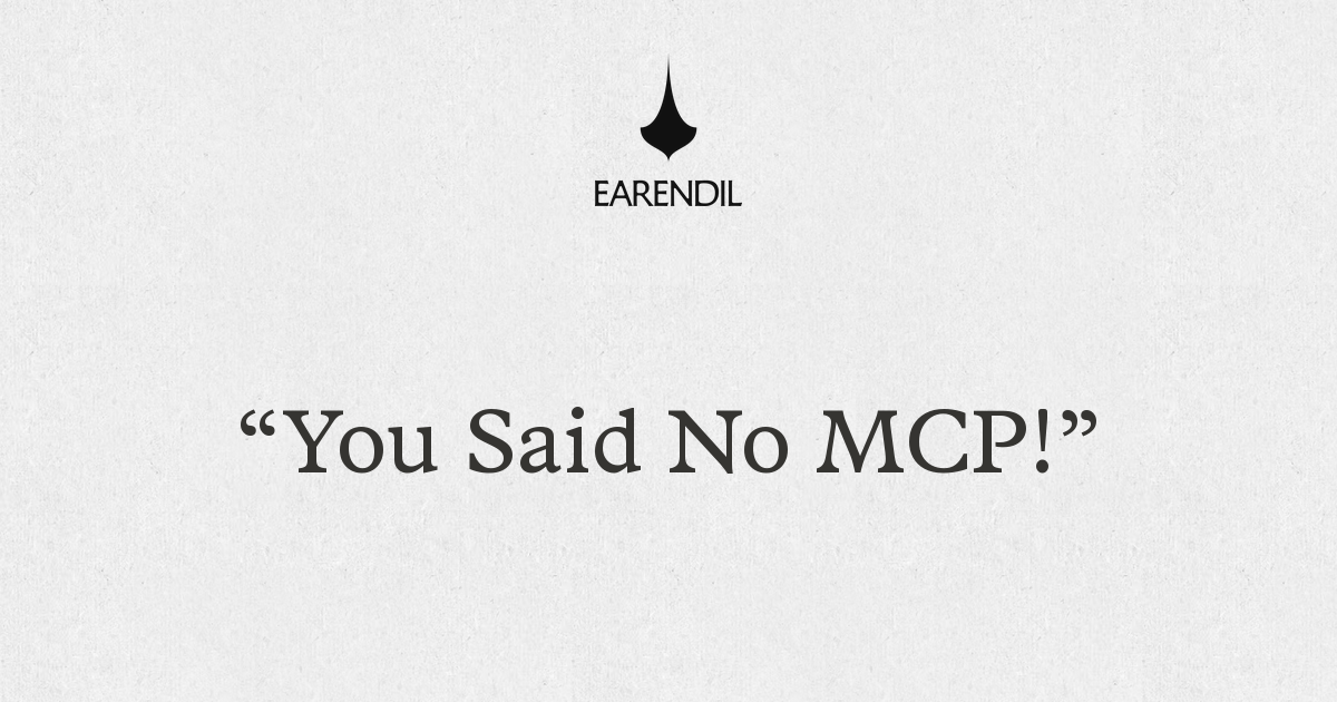 You Said No MCP 图片 1