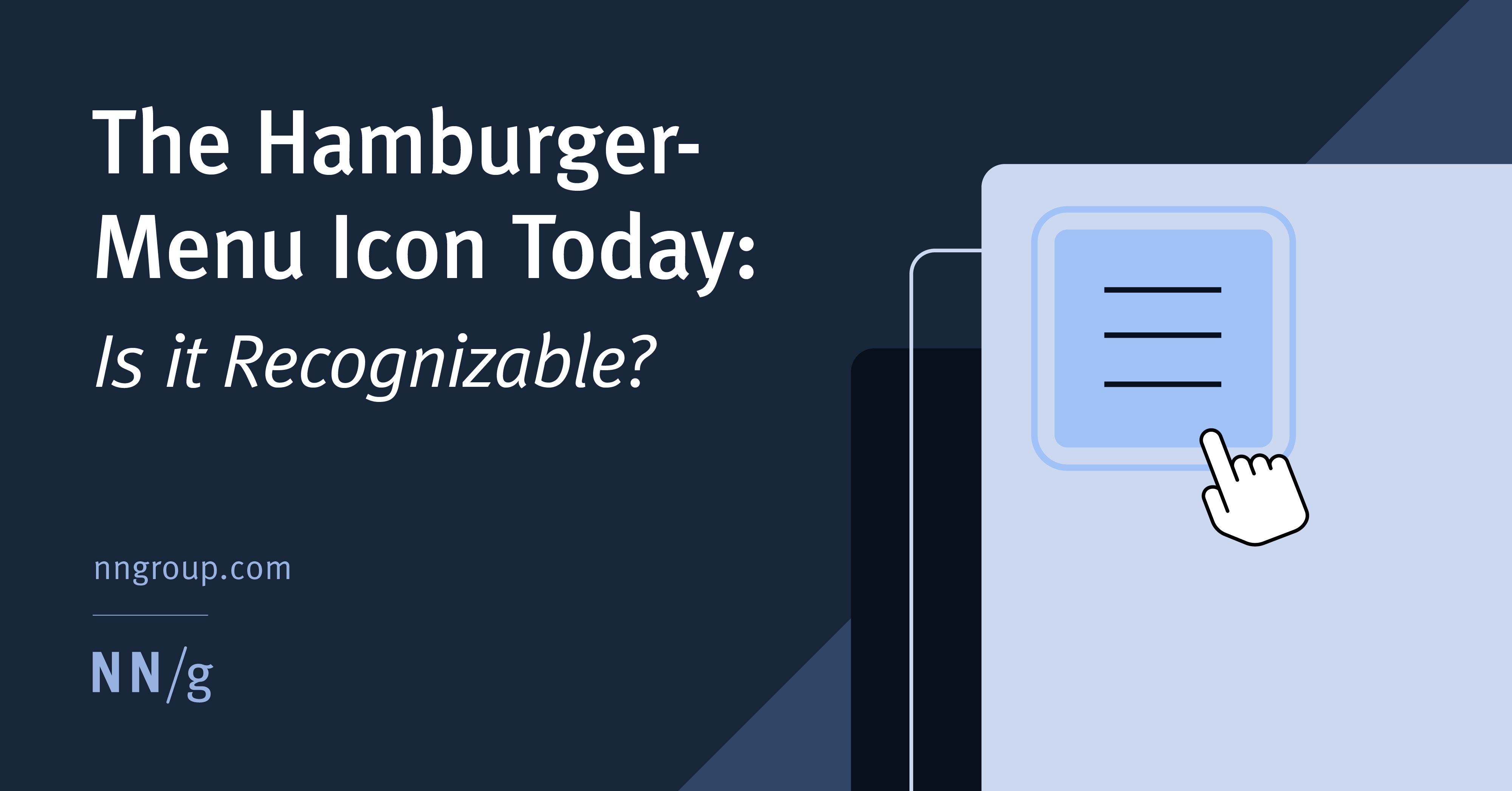 The hamburger-menu icon today: Is it recognizable? 图片 1