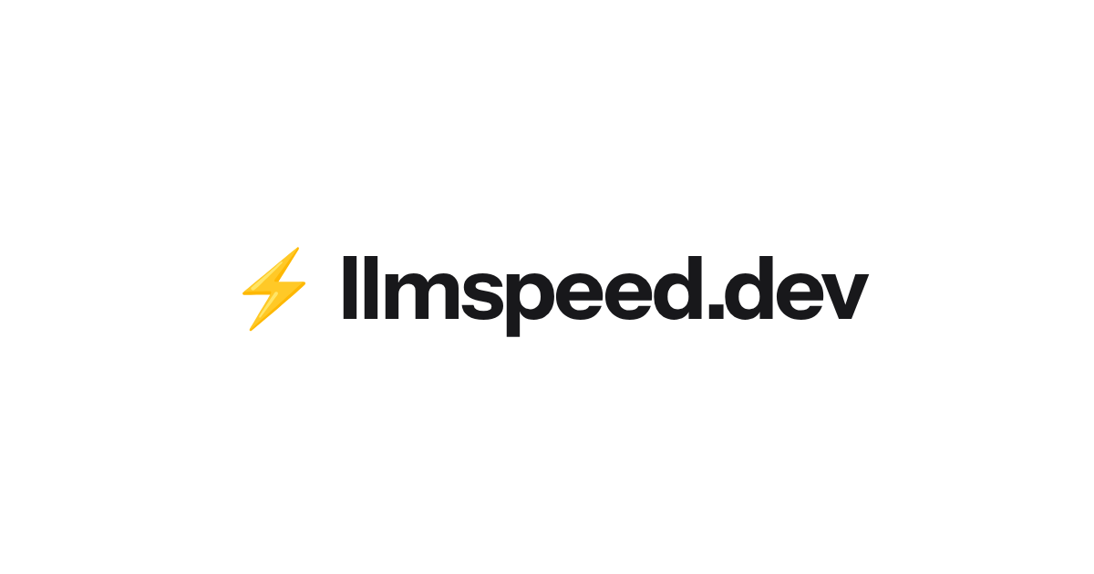 Llmspeed – 在购买硬件之前感受本地大模型运行的速度 图片 1