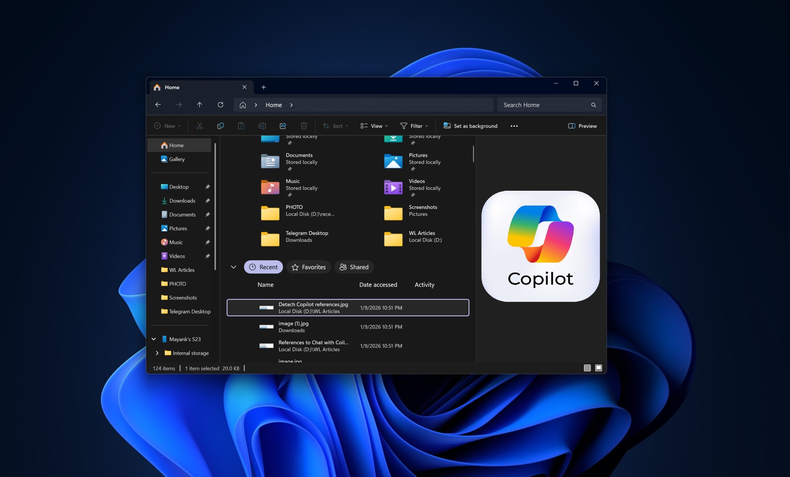 Copilot 即将入驻 Windows 11 文件资源管理器 图片 1