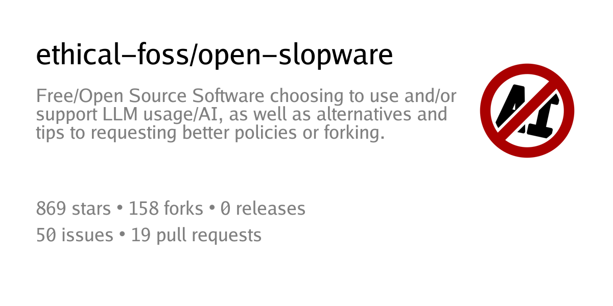 Alternatives to Open Source Software Tainted by AI 图片 1