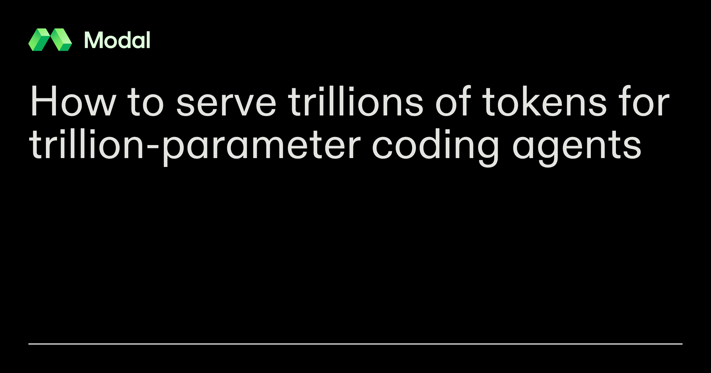 如何为万亿参数编码智能体服务万亿个 token 图片 1