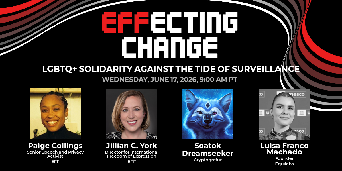 EFFecting Change: LGBTQ+ Solidarity Against the Tide of Surveillance 图片 1