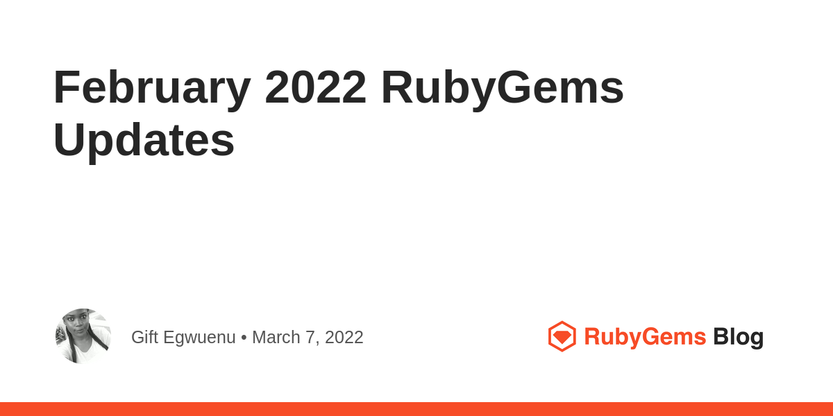 2024年2月 RubyGems 更新简报 图片 1