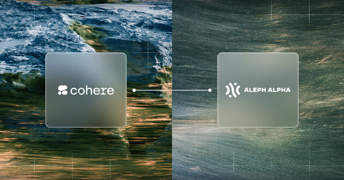 Cohere 与 Aleph Alpha 签署合并协议，打造首个跨大西洋主权 AI 方案 图片 1