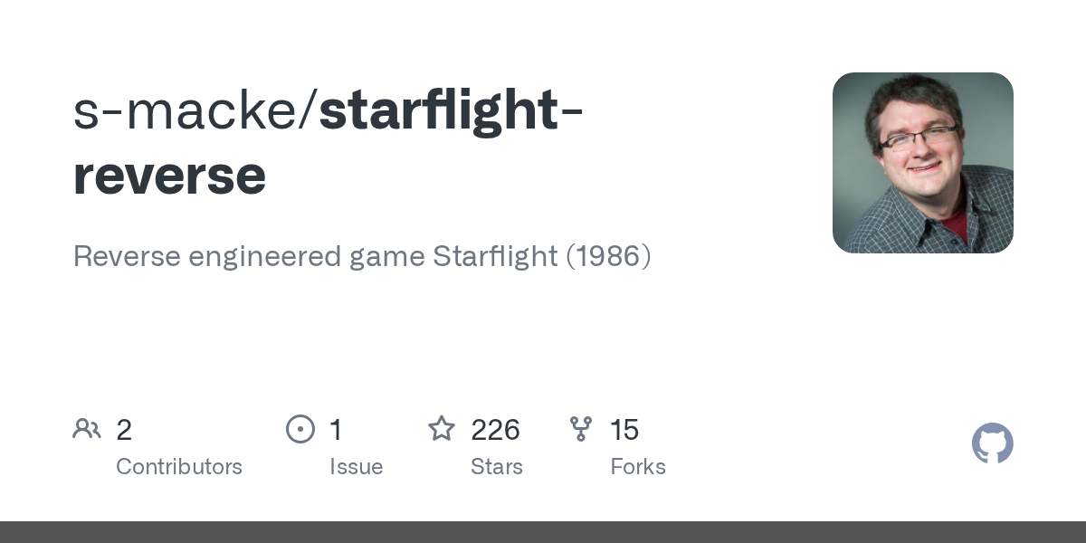 Reversed engineered game Starflight (1986) 图片 1