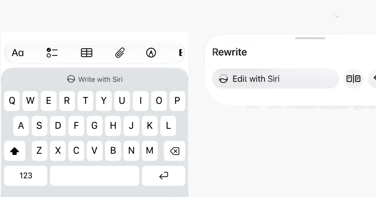 iOS 27 beta 2 includes Write with Siri, the new version of Apple Intelligence writing tools 图片 1