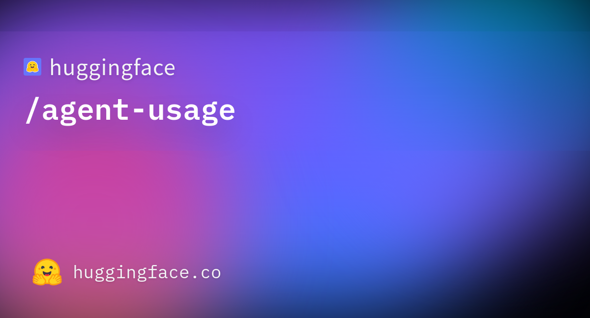 Agent Usage on the Hugging Face Hub 图片 1