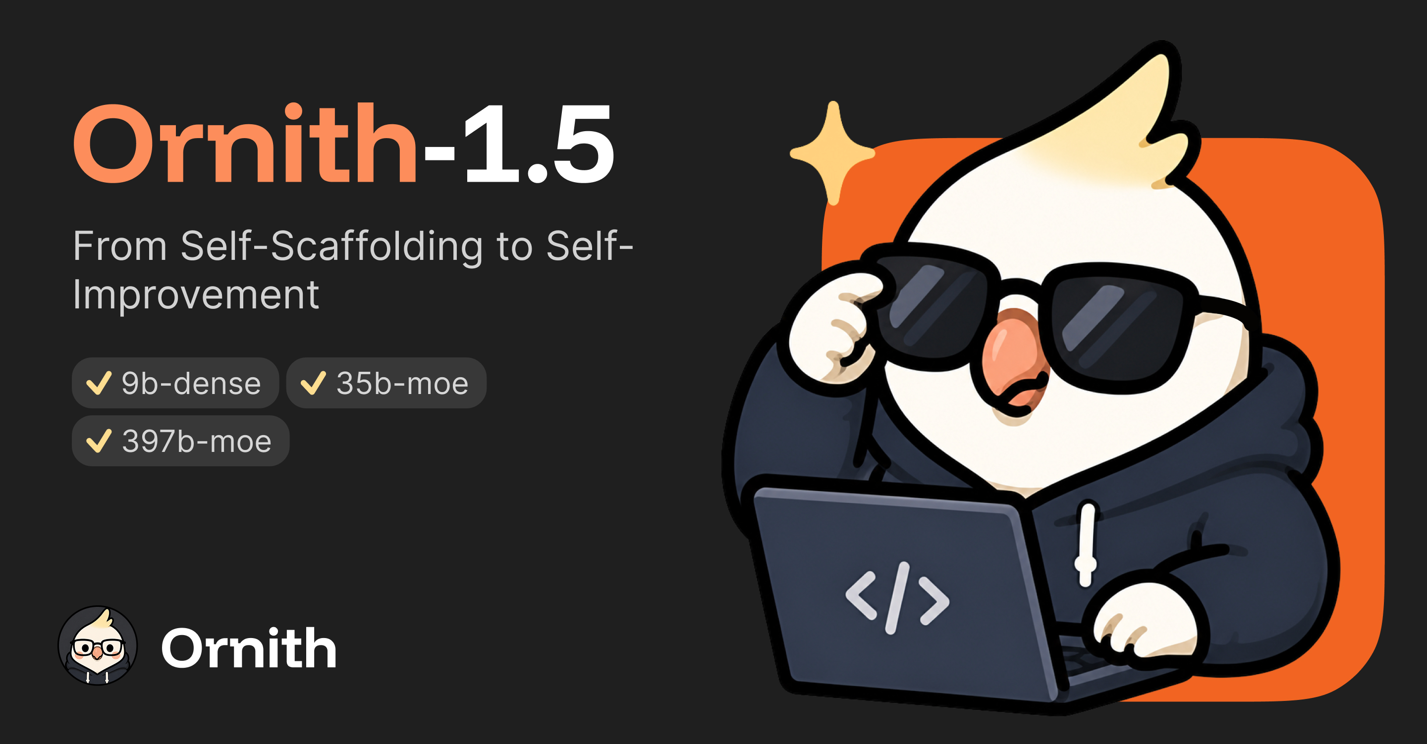 Ornith-1.5: From Self-Scaffolding to Self-Improvement 图片 1