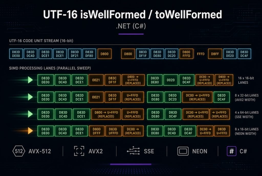 你在 C# 中能多快修复一个 UTF-16 字符串？ 图片 1