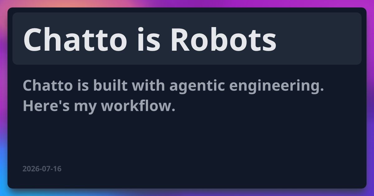 Chatto is Robots 图片 1