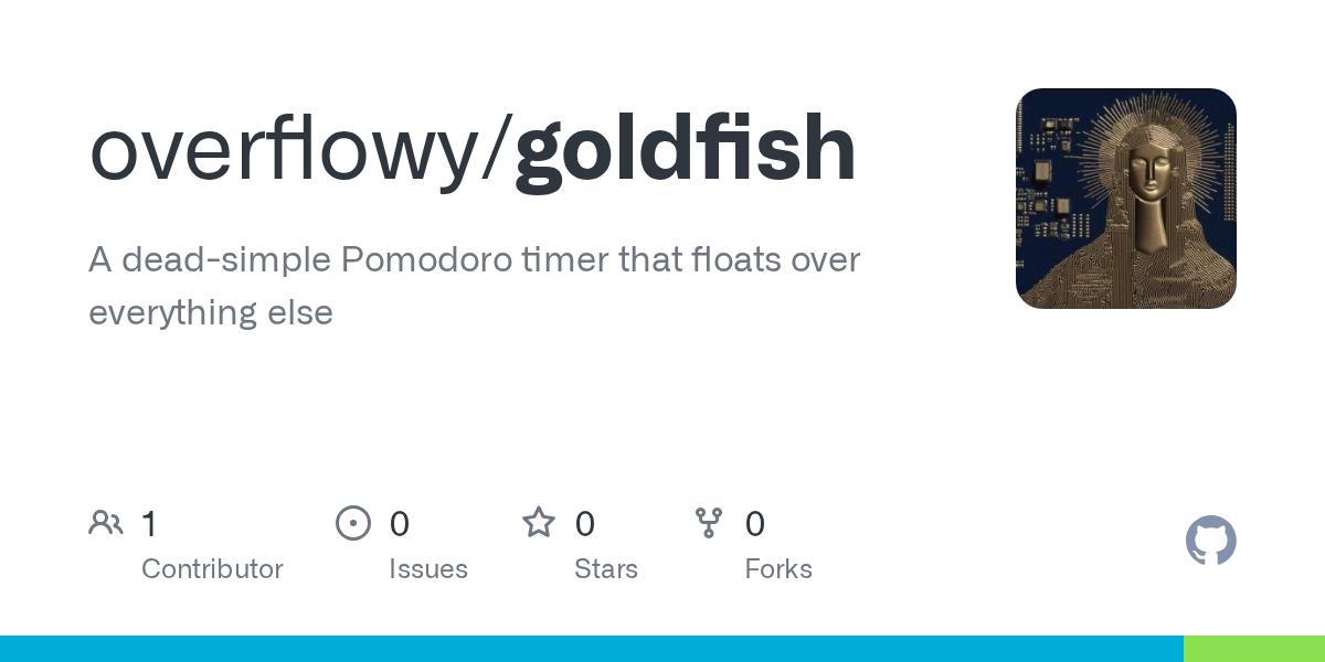 Goldfish – An always-on-top Pomodoro timer for ADHD brains 图片 1