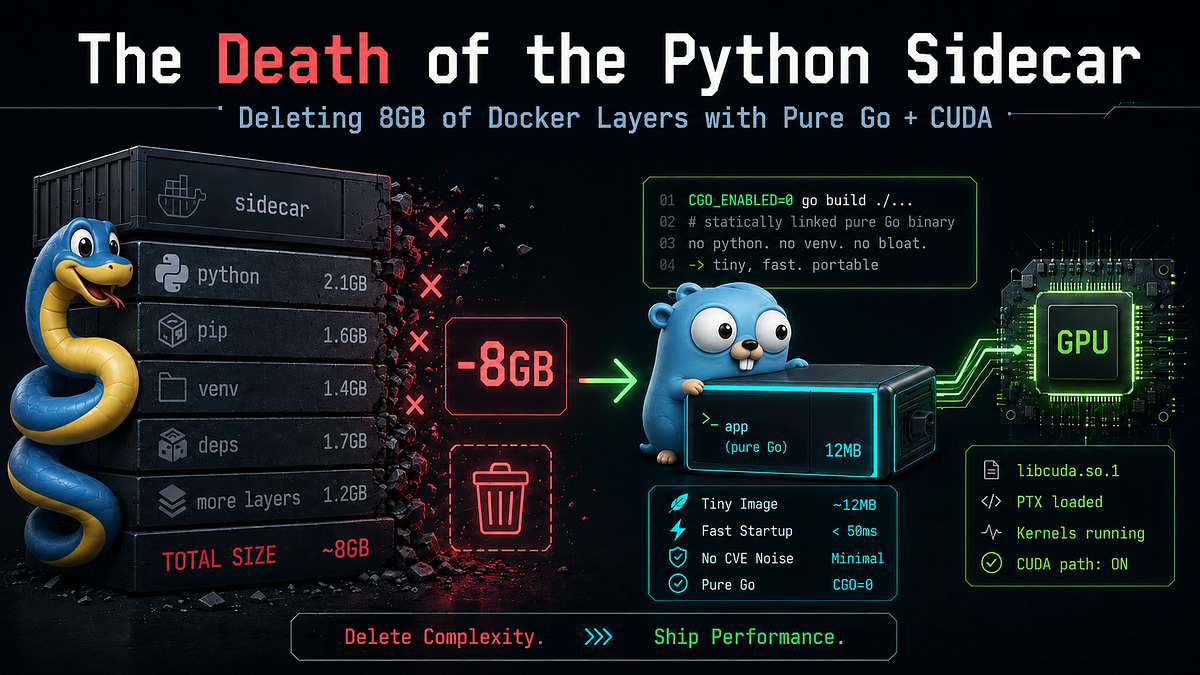 Deleting the 8.4GB Python Sidecar: Pure Go + CUDA with CGO_ENABLED=0 图片 1