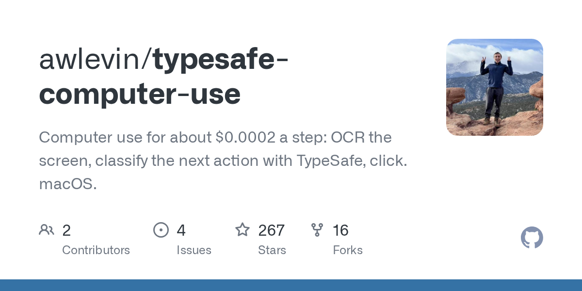 typesafe-computer-use：让 Mac 按英文目标自动操作，每步成本仅 1/50 美分 图片 1