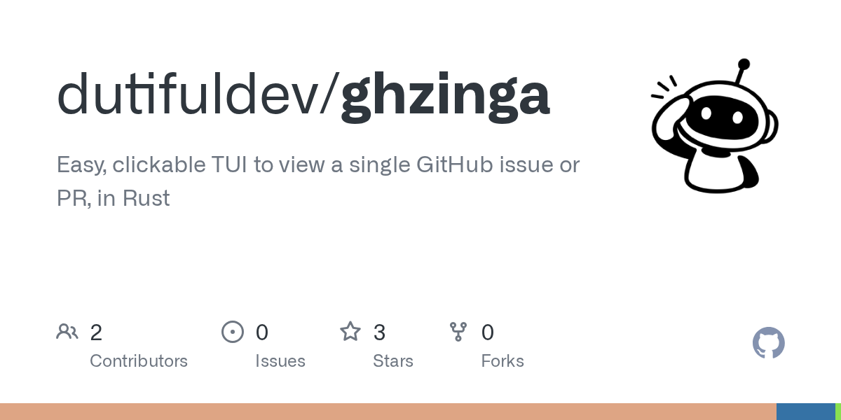 Ghzinga: GitHub TUI to keep issues and PRs on the side while using agents 图片 1