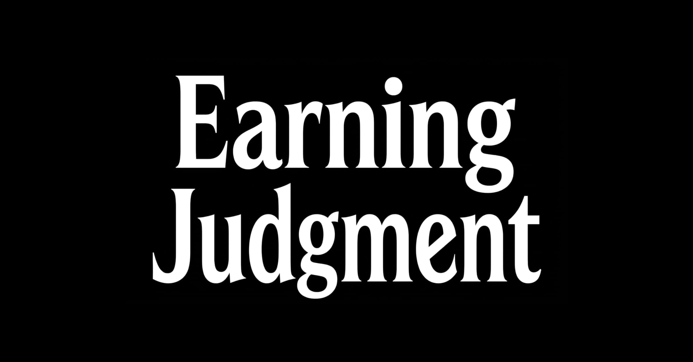 Earning taste and judgment 图片 1
