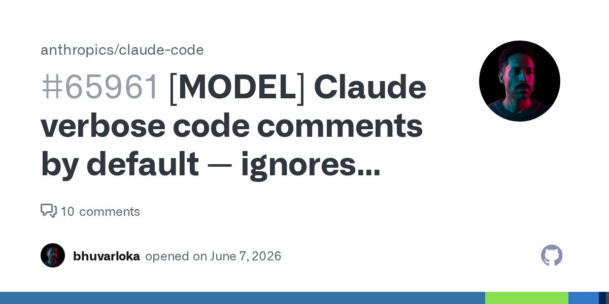 Claude making verbose code comments – ignoring instructions to stop 图片 1