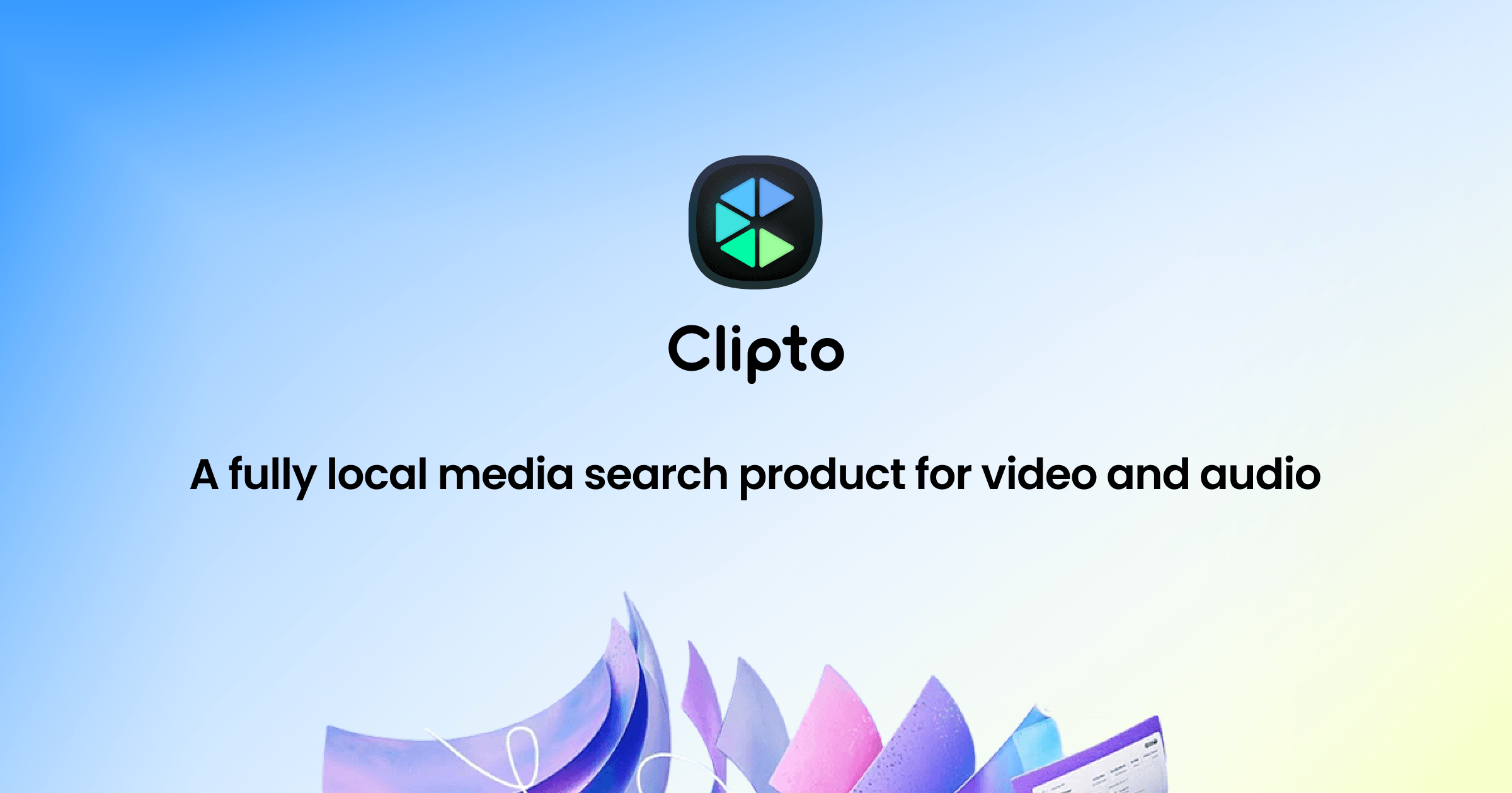 Clipto-fully local, natural language search over terabytes of media 图片 1