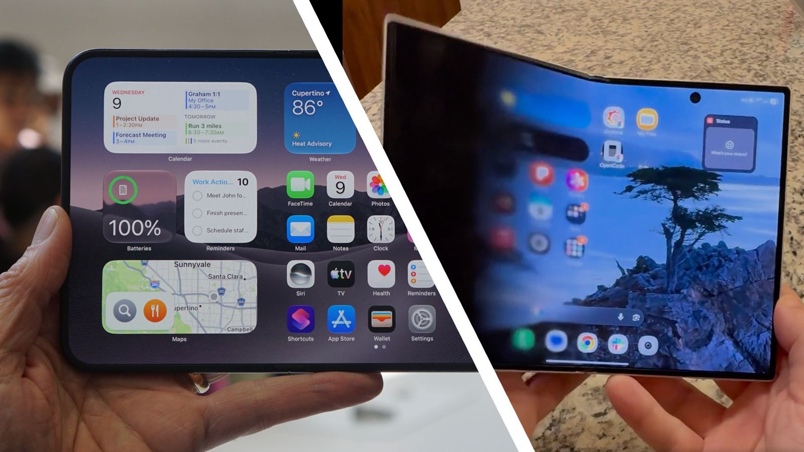 开发者在Galaxy Z Fold 8上复刻了iPhone Duo的折叠屏动画，但仍只是演示 图片 1