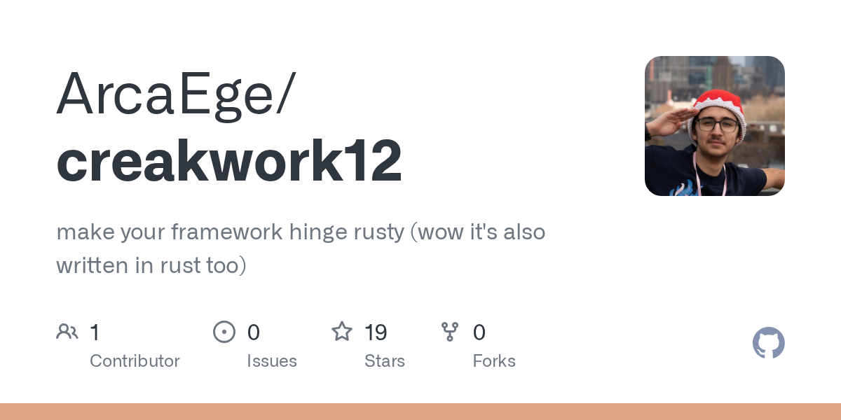 Make your Framework 12 sound like a creaky door 图片 1