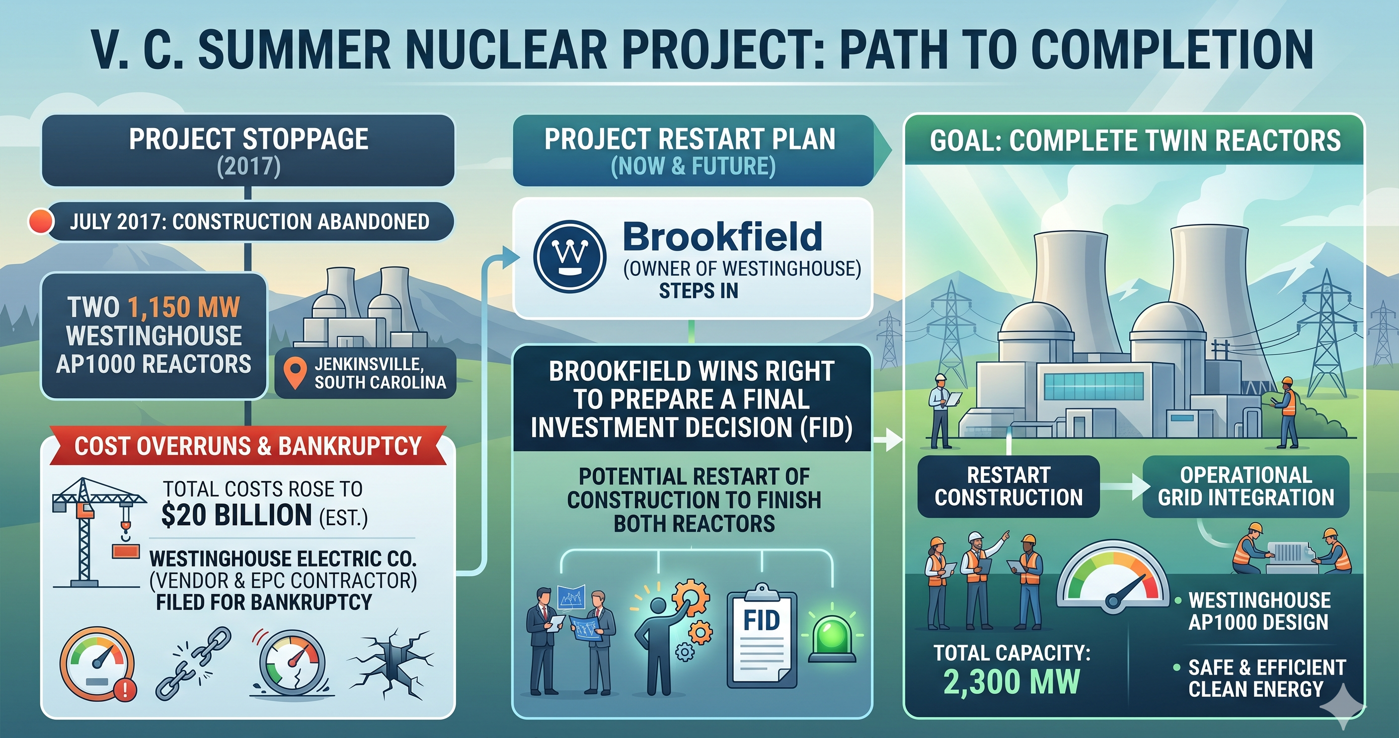 Brookfield Adds The Nuclear Company for V C Summer 图片 1