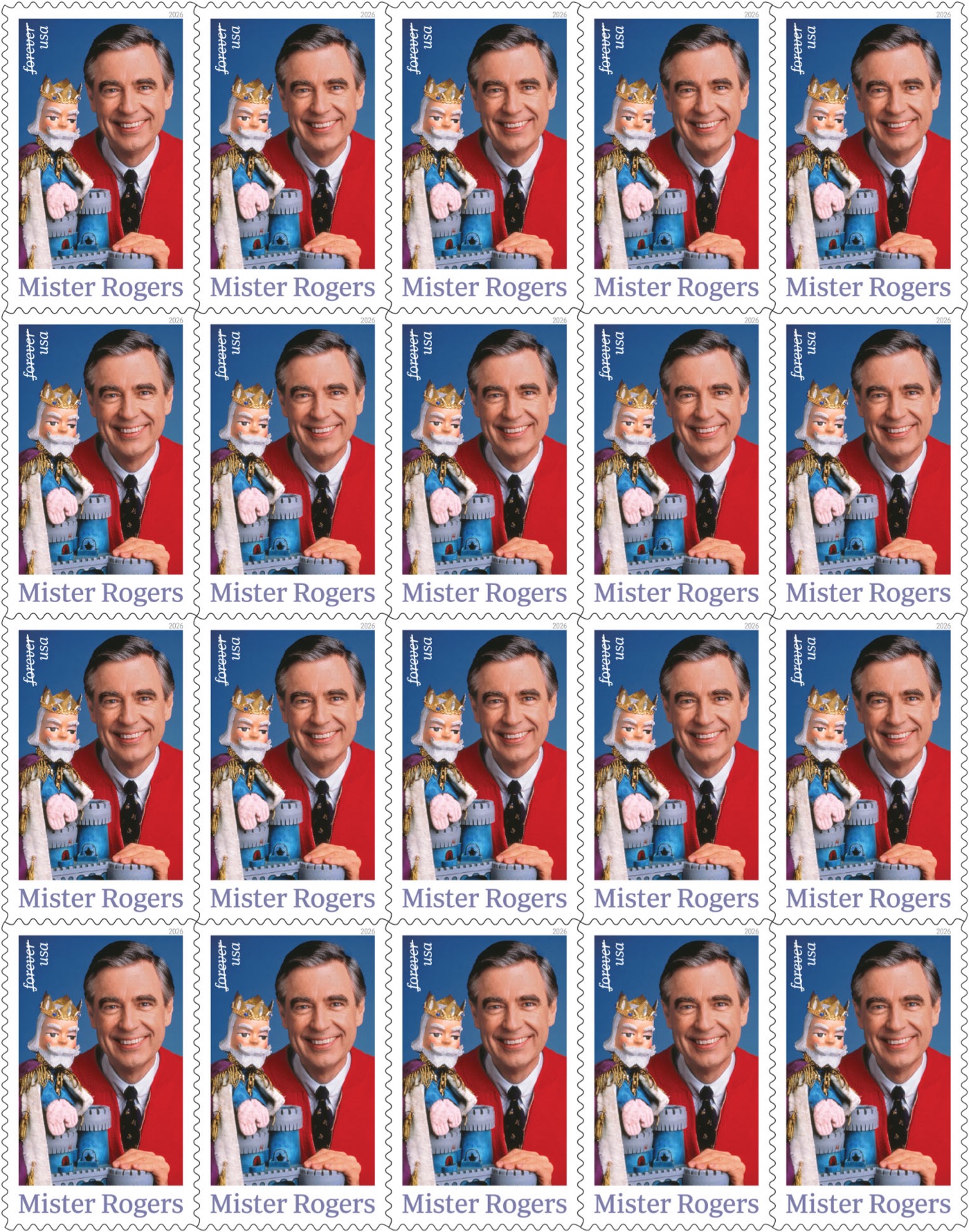 USPS Reissues Popular Mister Rogers Stamps 图片 1