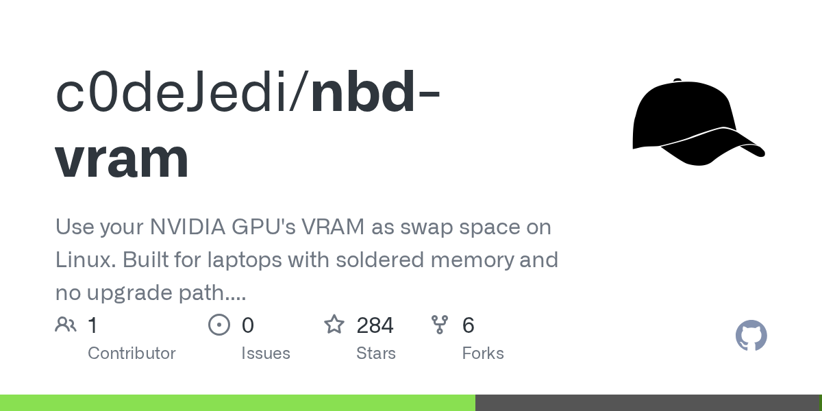 Use your Nvidia GPU's VRAM as swap space on Linux 图片 1