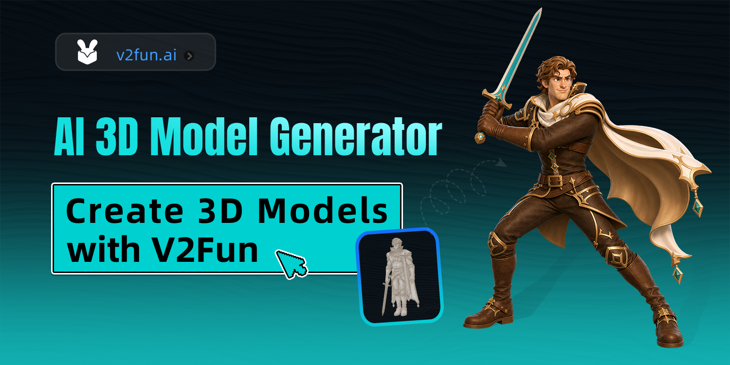 V2Fun - 生成带有8K纹理和AI动作捕捉的3D角色 图片 1