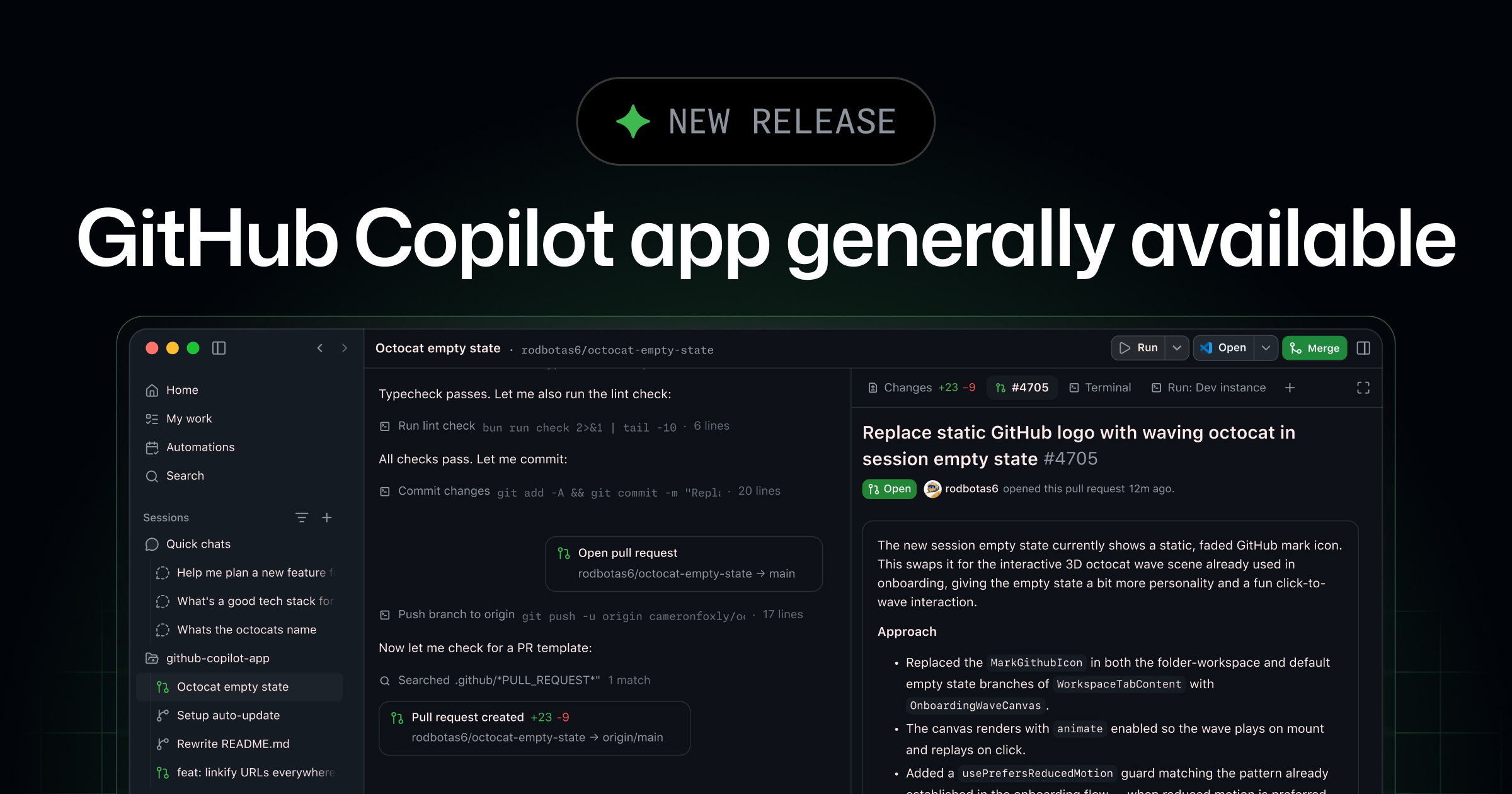 GitHub Copilot app generally available 图片 1