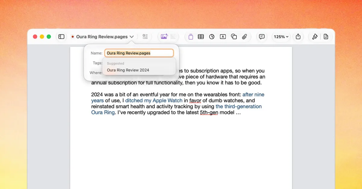 Apple’s productivity apps have a small but useful AI enhancement in macOS 27 图片 1