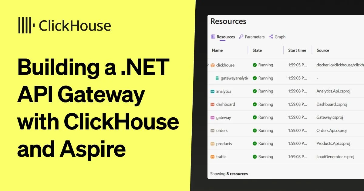 Building a .NET API Gateway with ClickHouse and Aspire 图片 1