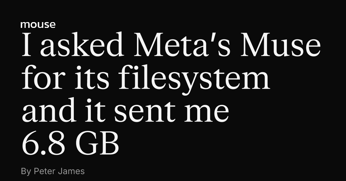 Meta Muse 的工作原理：一份 6.8 GB 文件系统导出揭示了一切 图片 1