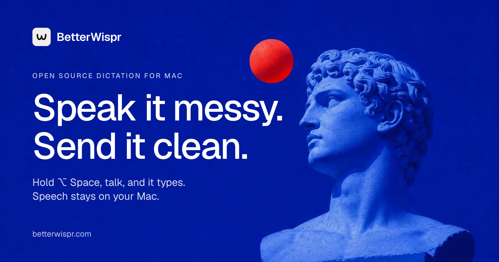 BetterWispr – 免费、开源的 Mac 语音输入工具 图片 1
