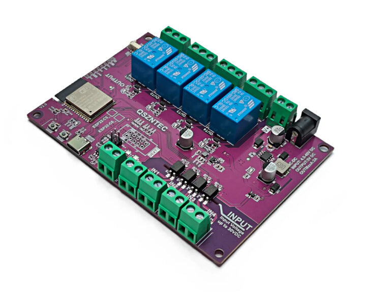 Maker Go ESP32-C5-EVB board features RS-485 interface, four relays, four opto-isolated inputs 图片 1