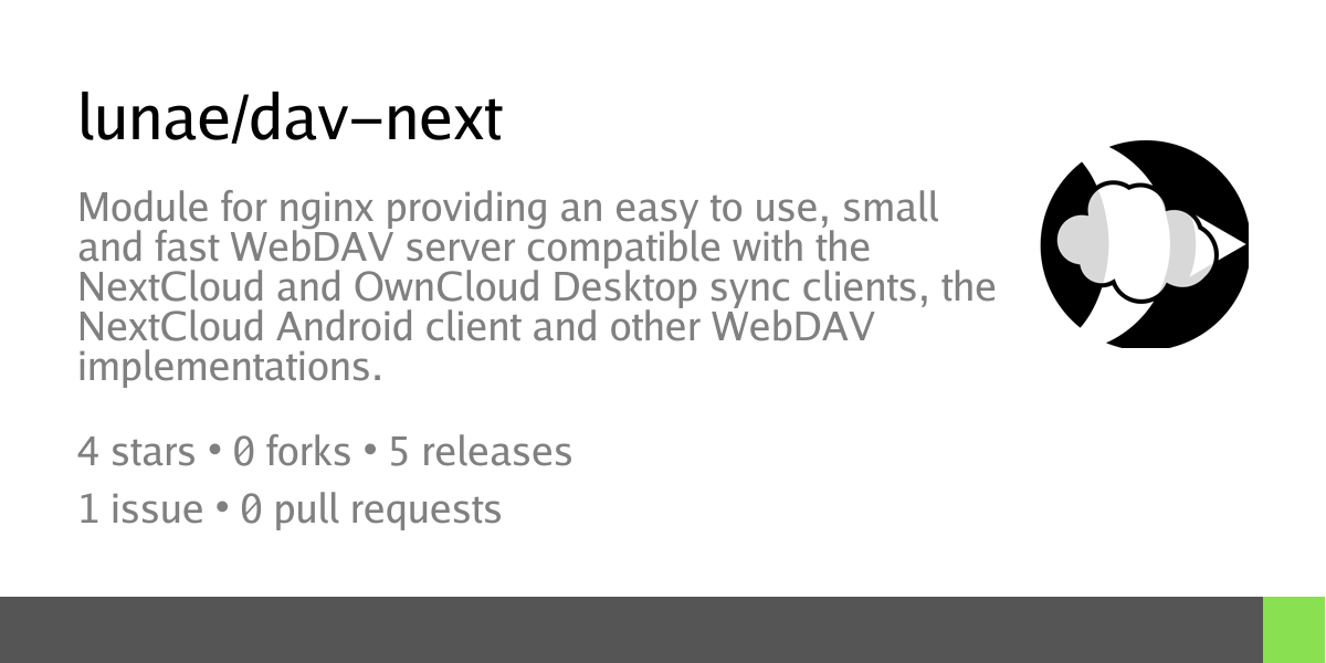 Dav-next – Nginx module – small and fast Nextcloud file server 图片 1