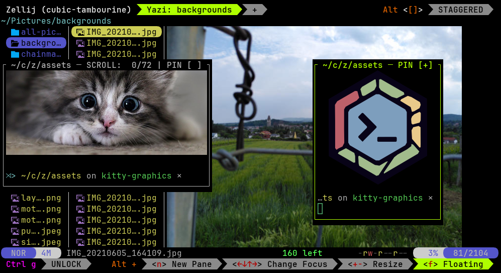 Zellij 0.45.0: nested sessions, Kitty graphics, a fresh UI 图片 1