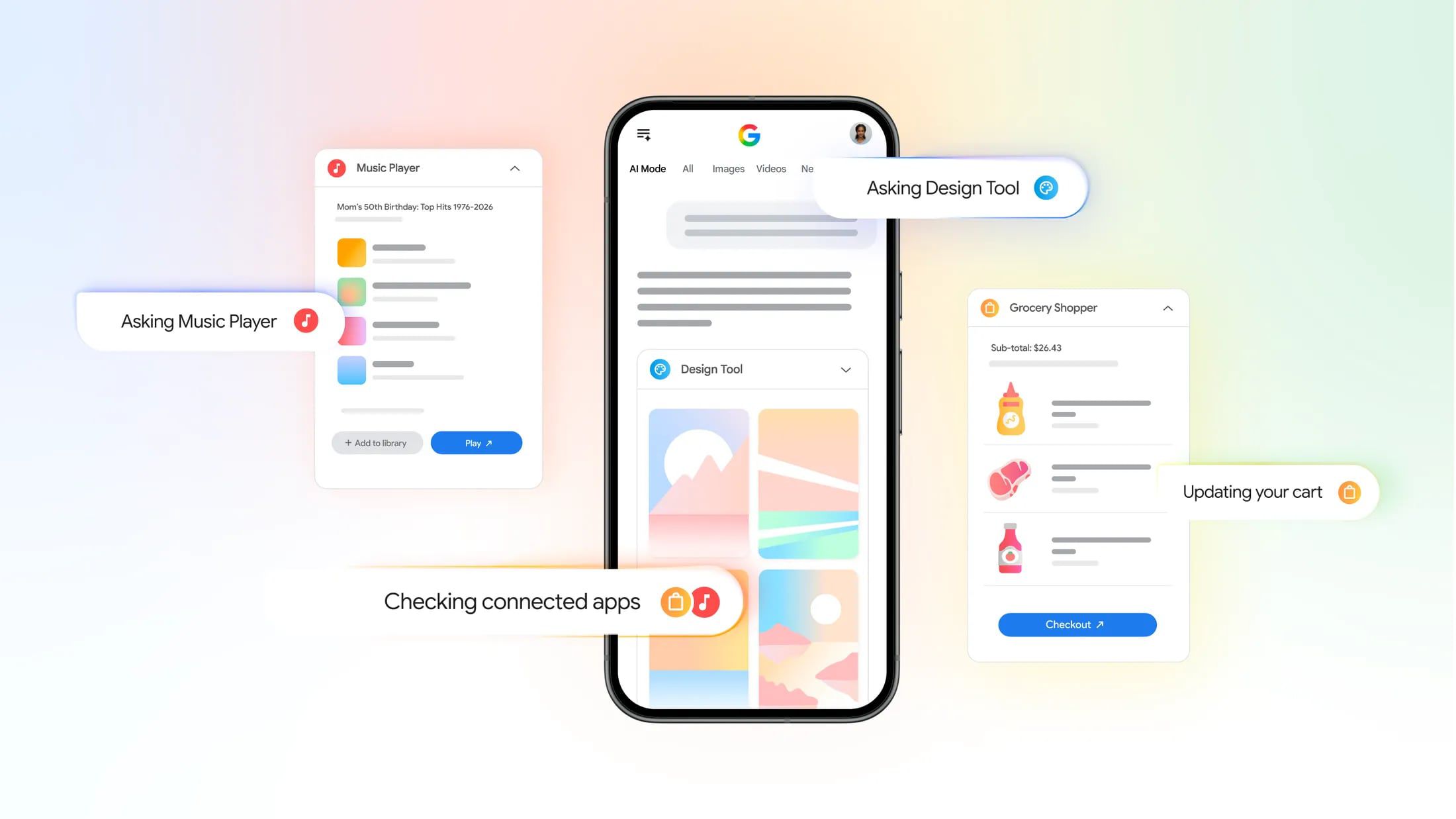Google Search Now Connects to Instacart, Canva and YouTube Music 图片 1