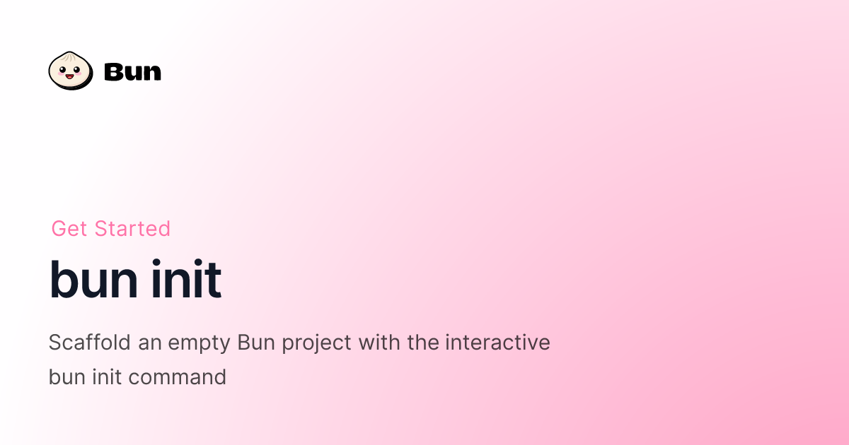 `bun init` automatically creates a Claude.md file by default 图片 1