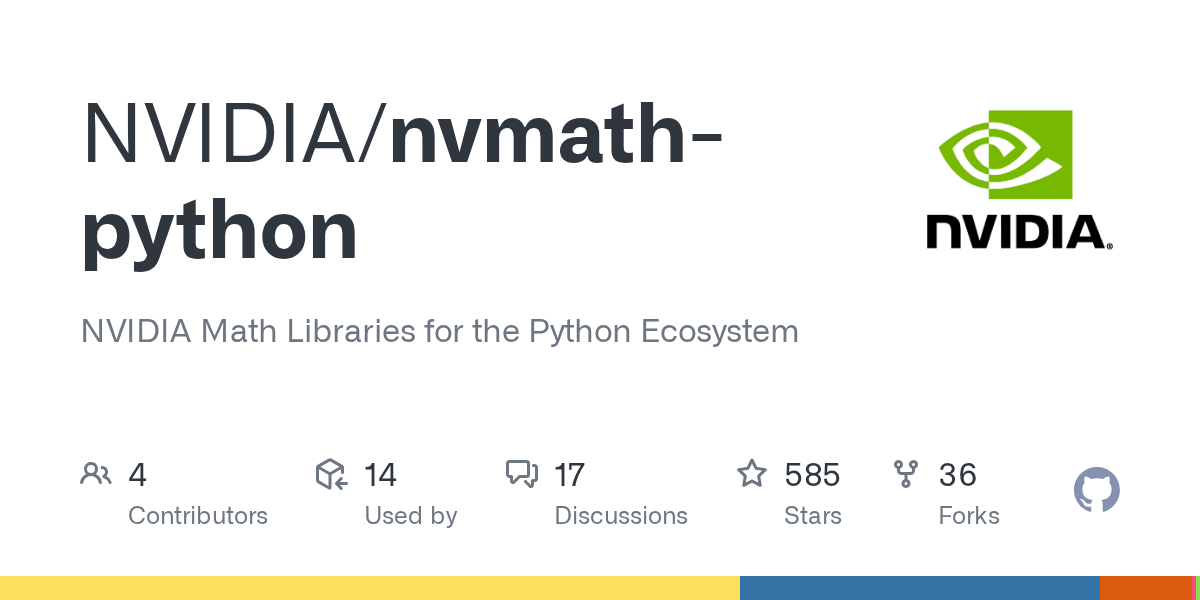 Nvmath-Python: Nvidia Math Libraries for the Python Ecosystem 图片 1