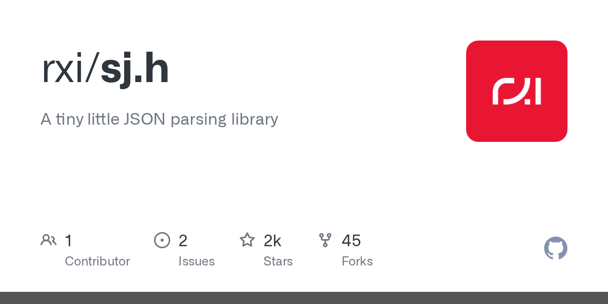 Sj.h: A tiny little JSON parsing library in ~150 lines of C99 图片 1