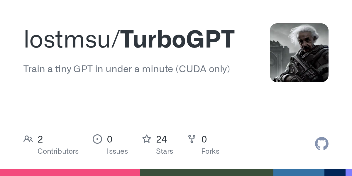TurboGPT：在13秒内训练一个22KiB的transformer 图片 1